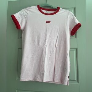 Levi's Pink and Red T-Shirt